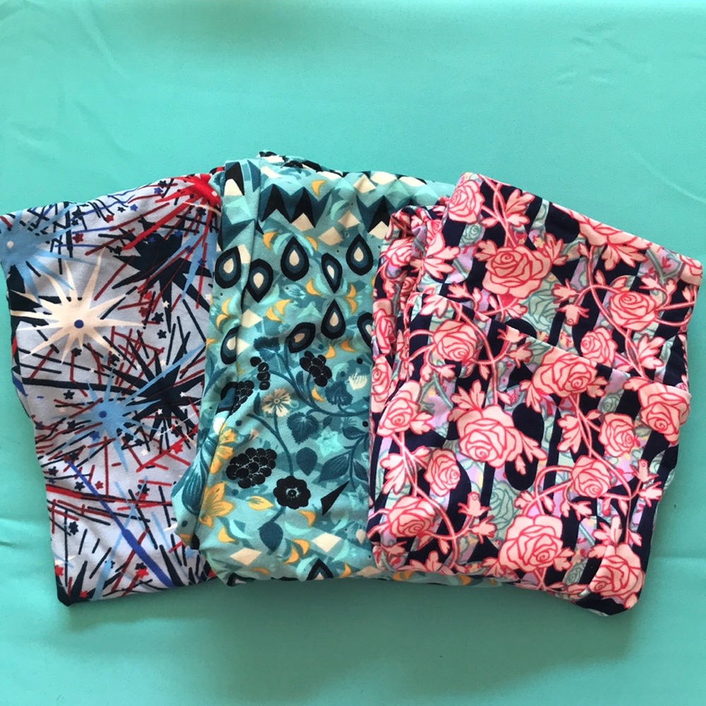 NWOT! Lula Roe Leggings OS Set#4